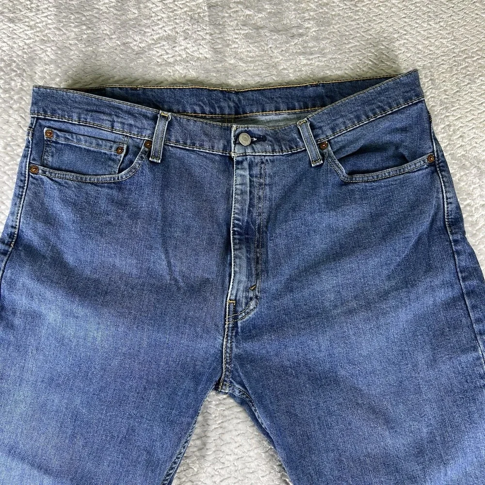 Levi's 505 Regular Fit Jeans Mens 40x32 Blue Medium Wash Straight Leg Denim